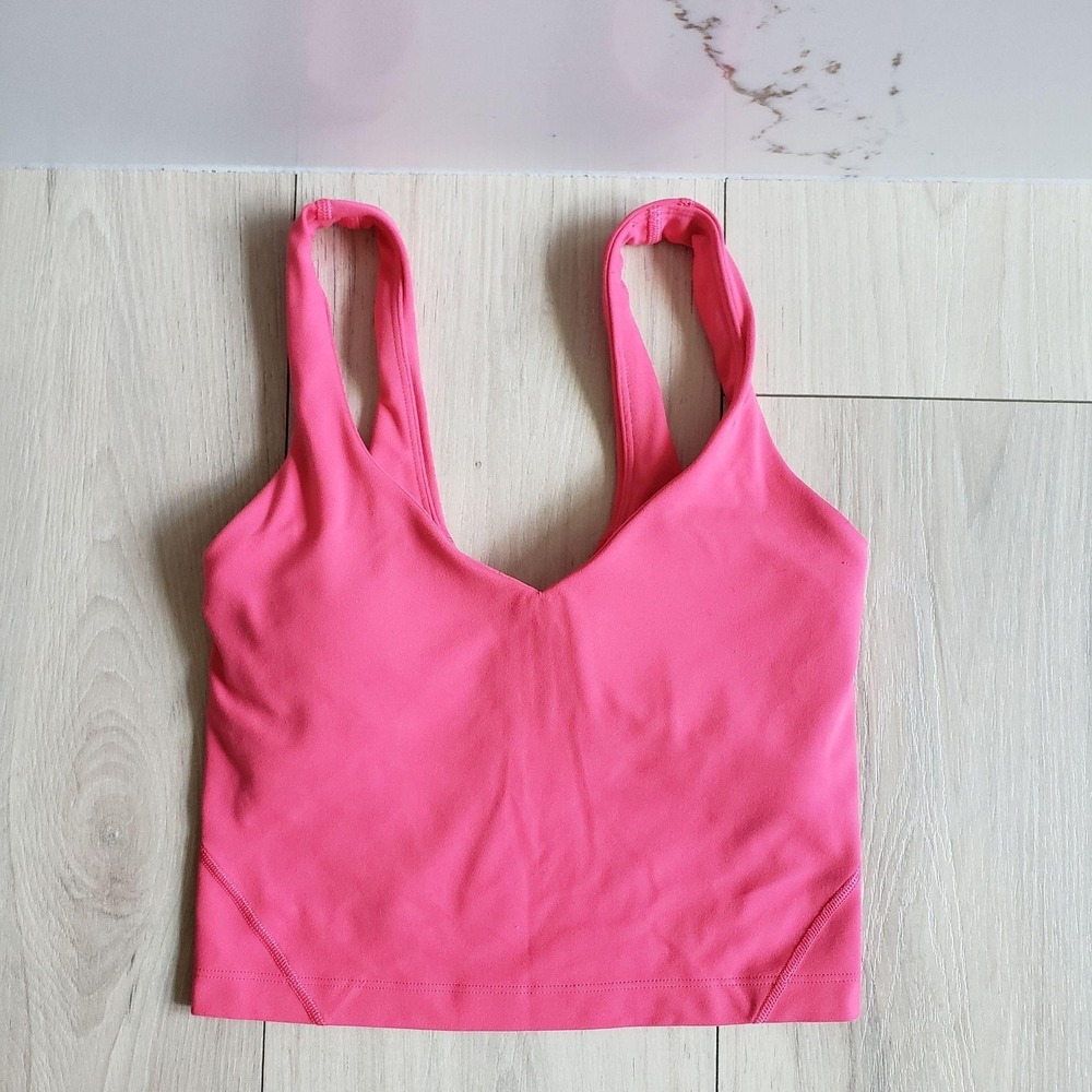 Lululemon Align Tank Top Womens 0 Glaze Pink Nulu Yoga Buttery Soft W1DUDS